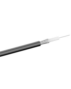 RG 58 Koaksaalikaapeli, 2x suojattu, 100 m, musta,