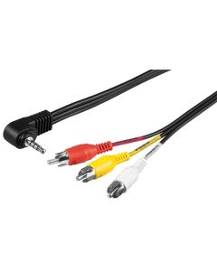 3,5mm AV 3x RCA-kaapeli 1,5m