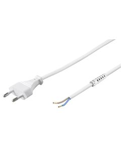 Liitäntäjohto, 1,5 m, valkoinen, uros (EU)