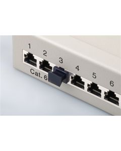 Pölysuojakuori RJ45 liittimelle (10kpl), musta,