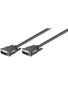DVI-D FullHD Yksinkertainen yhteys, musta, 2m,