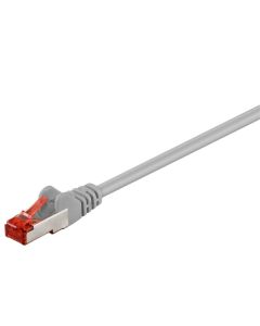 CAT 6 Verkkokaapeli S/FTP (PiMF), harmaa, 0,5m