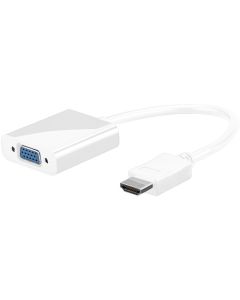 HDMI&trade;  VGA-kaapeli valkoinen 0,1m