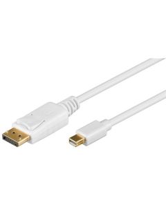 DisplayPort mini DisplayPort -kaapeli 1,2 valkoinen 1m