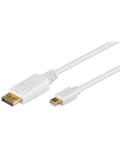 DisplayPort mini DisplayPort -kaapeli 1,2 valkoinen 2m