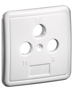 Kolmipaikkainen antennin seinärasian suojalevy