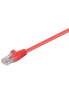 CAT 5e Patch-kaapeli, U/UTP, punainen, 1m