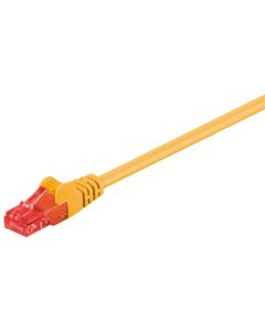 CAT 6 Verkkokaapeli, U/UTP, keltainen, 15m
