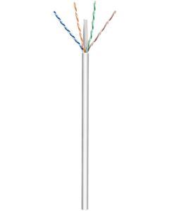 CAT 6 Verkkokaapeli, U/UTP, harmaa, 100m kaapelirulla