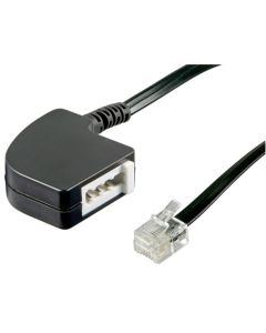 TAE adapteri TAE-F naaras RJ11/RJ14 (6P4C) - 1 kpl.