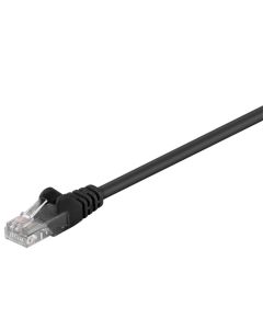 CAT 5e Patch-kaapeli, U/UTP, musta, 50m