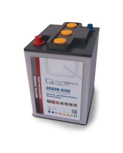 Q-Batteries 6SEM-230 6V 230Ah Semi-traktaatioakku