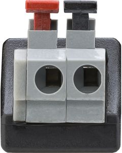 Terminal Block 2-pin til BNC han - 1 stk.