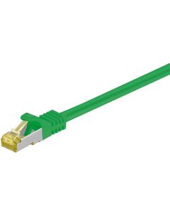 RJ45 Patch-kaapeli S/FTP (PiMF), sis. CAT 7 -kaapeli, vihreä, 0,5m