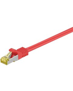 RJ45 Patch-kaapeli S/FTP (PiMF), sis. CAT 7 -kaapeli, punainen, 1m
