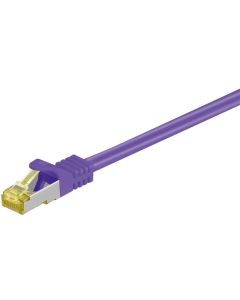 RJ45 Patch-kaapeli S/FTP (PiMF), sis. CAT 7 -kaapeli, liila, 1m