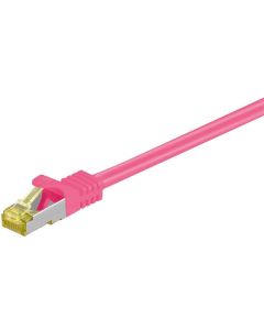 RJ45 Patch-kaapeli S/FTP (PiMF), sis. CAT 7 -kaapeli, purppura, 1,5m