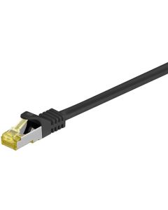 RJ45 Patch-kaapeli S/FTP (PiMF), sis. CAT 7 -kaapeli, musta, 2m