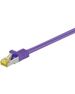 RJ45 Patch-kaapeli S/FTP (PiMF), sis. CAT 7 -kaapeli, liila, 5m