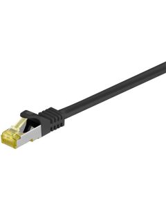 RJ45 Patch-kaapeli S/FTP (PiMF), sis. CAT 7 -kaapeli, musta, 7,5m