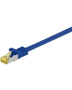 RJ45 Patch-kaapeli S/FTP (PiMF), sis. CAT 7 -kaapeli, sininen, 15m