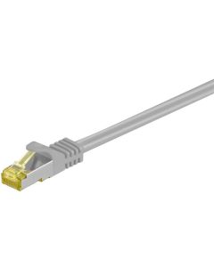 RJ45 Patch-kaapeli S/FTP (PiMF), sis. CAT 7 -kaapeli, harmaa, 15m