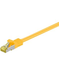 RJ45 Patch-kaapeli S/FTP (PiMF), sis. CAT 7 -kaapeli, keltainen, 20m