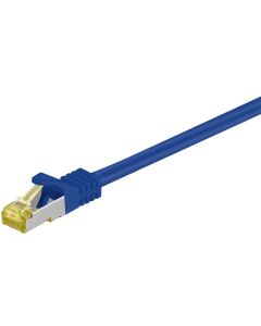 RJ45 Patch-kaapeli S/FTP (PiMF), sis. CAT 7 -kaapeli, sininen, 25m
