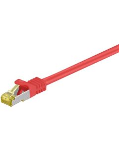 RJ45 Patch-kaapeli S/FTP (PiMF), sis. CAT 7 -kaapeli, punainen, 25m