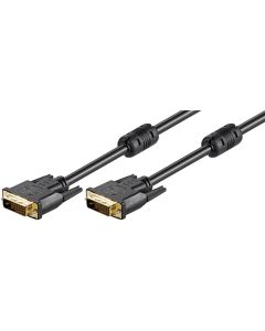 DVI-D FullHD kaksinkertainen yhteys, musta, 3m,