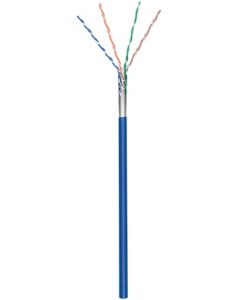 CAT 5e Verkkokaapeli, F/UTP, sininen, 100m kaapelirulla