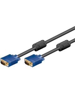 Full HD SVGA monitorikaapeli, sininen-musta, 5m,