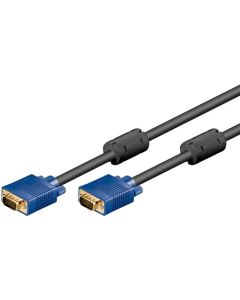 Full HD SVGA monitorikaapeli, sininen-musta, 10m,