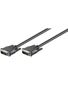 DVI-D FullHD kaksinkertainen yhteys, musta, 1,8m,
