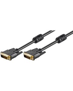 DVI-D FullHD kaksinkertainen yhteys, musta, 1,8m,