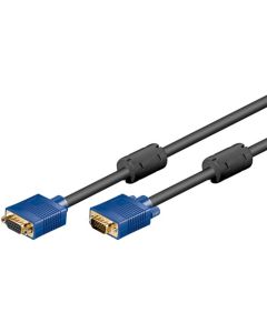 Full HD SVGA monitori jatkojohto, sininen-musta, 1,8m,