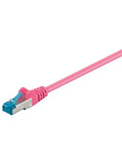 CAT 6a Patch-kaapeli S/FTP (PiMF), purppura, 0,5m