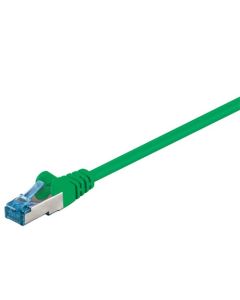 CAT 6a Patch-kaapeli S/FTP (PiMF), vihreä, 1m