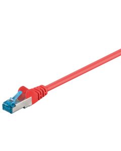 CAT 6a Patch-kaapeli S/FTP (PiMF), punainen, 1m