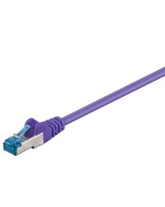 CAT 6a Patch-kaapeli S/FTP (PiMF), liila, 1m