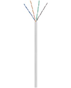 CAT 6 Verkkokaapeli, U/UTP, harmaa, 100m kaapelirulla