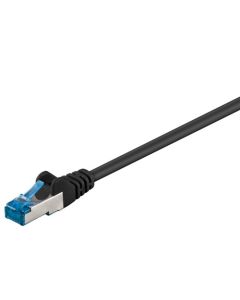 CAT 6a Patch-kaapeli S/FTP (PiMF), musta, 20m