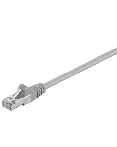 CAT 5e Verkkokaapeli, SF/UTP, harmaa, 0,25m