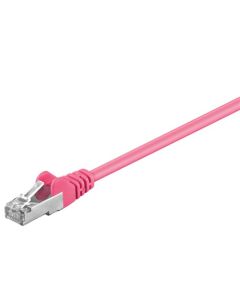 CAT 5e Verkkokaapeli, SF/UTP, purppura, 0,25m