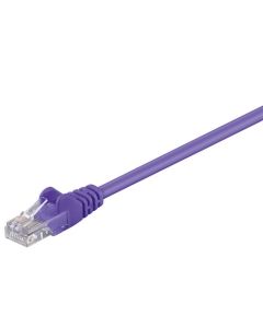 CAT 5e Patch-kaapeli, U/UTP, liila, 1m