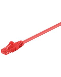 CAT 6 Verkkokaapeli, U/UTP, punainen, 0,25m