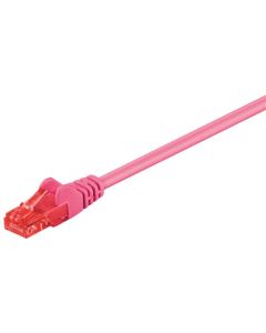 CAT 6 Verkkokaapeli, U/UTP, purppura, 1m