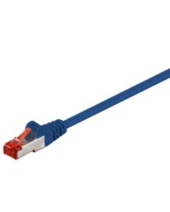 CAT 6 Verkkokaapeli S/FTP (PiMF), sininen, 0,25m