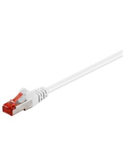 CAT 6 Verkkokaapeli S/FTP (PiMF), valkoinen, 2m