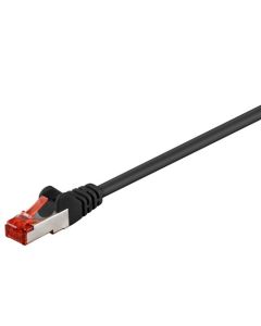 CAT 6 Verkkokaapeli S/FTP (PiMF), musta, 3m